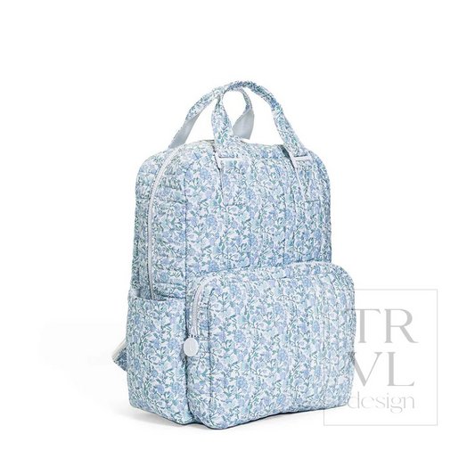TRVL Hamptons Floral Quilted Diaper Bag
