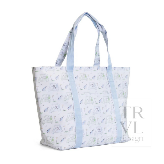 TRVL Putt Putt Blue Jumbo X-Large Tote