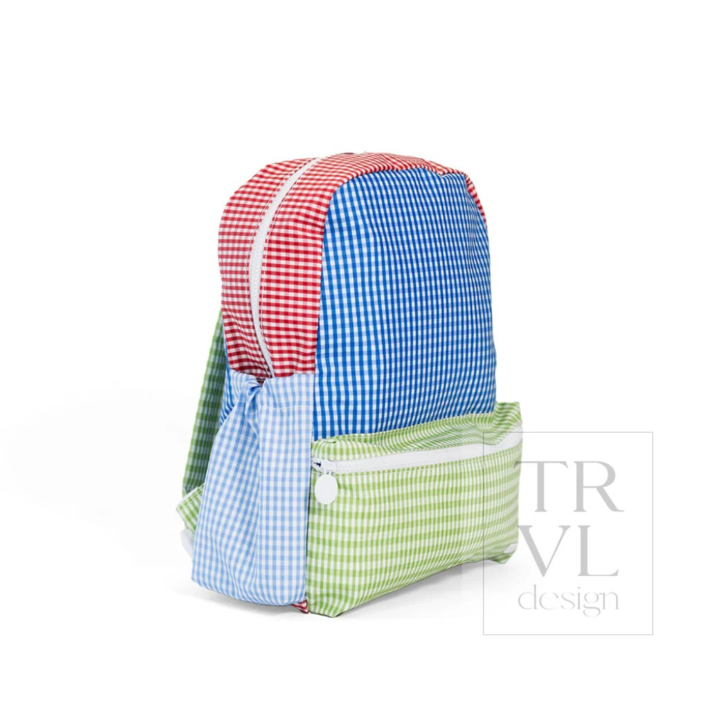 TRVL Patch Blue Backpacks