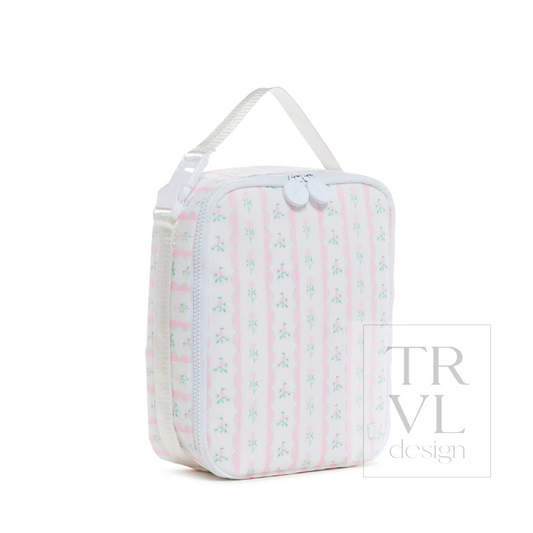 TRVL Ribbon Floral Pink Lunch Box