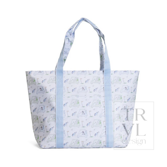 TRVL Putt Putt Blue Jumbo X-Large Tote
