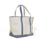 TRVL Navy Gingham Canvas Totes