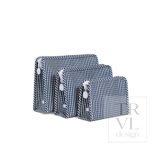 TRVL Navy Gingham Roadies