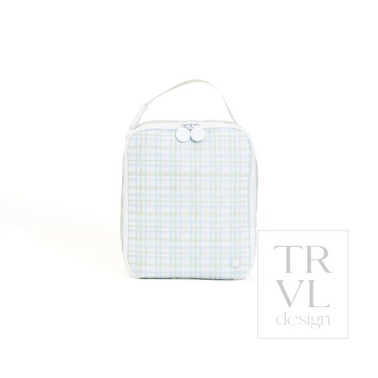 TRVL Classic Plaid Green Lunch Box