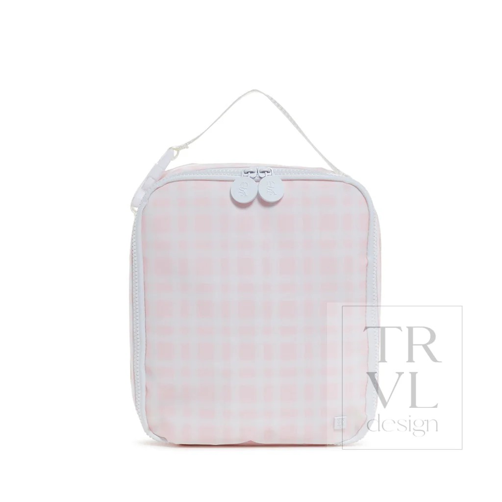TRVL Pimlico Plaid Pink Lunch Box