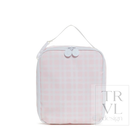 TRVL Pimlico Plaid Pink Lunch Box