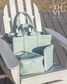 TRVL Pimlico Stripe Sage Quilted Go Go Tote