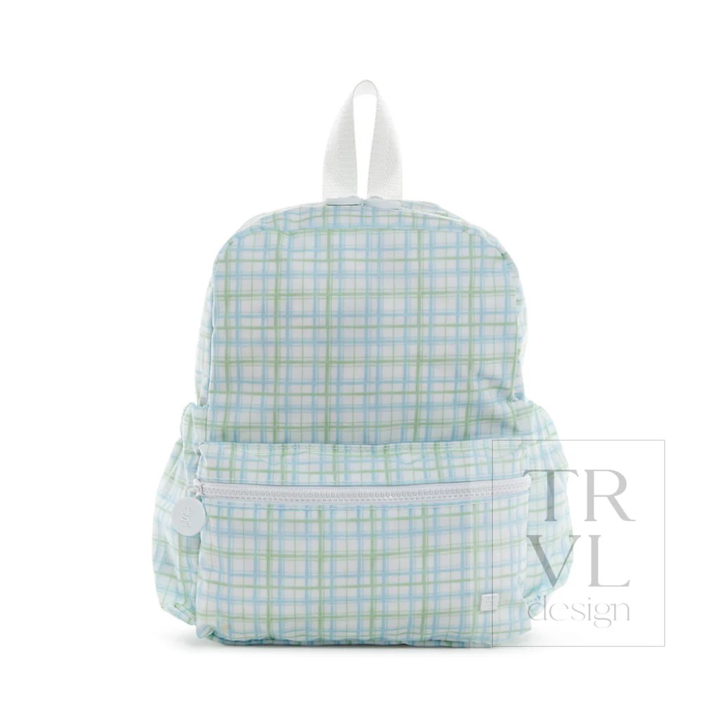 TRVL Classic Plaid Green Mini Backer