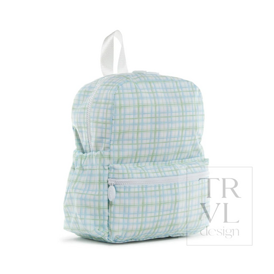 TRVL Classic Plaid Green Mini Backer