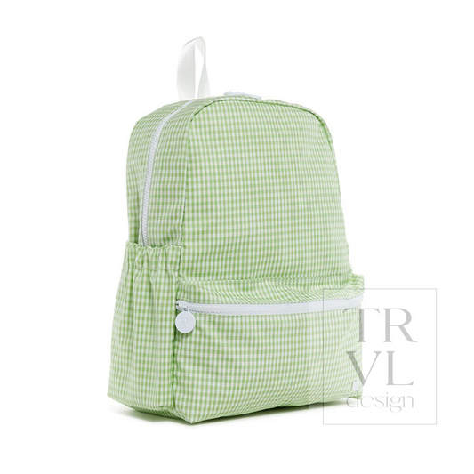 TRVL Leaf Gingham Backpackers
