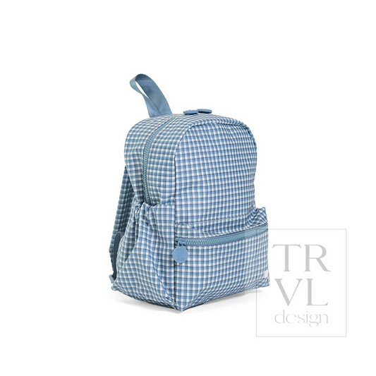 TRVL Rodeo Check Indigo Mini Backer